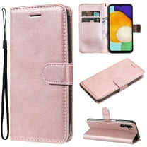 for Samsung Galaxy S24 Ultra Wallet Case, with Credit Card Holder and Wrist Strap, RFID Blocking PU Leather Flip Magnetic Cell Phone Cover Case for Samsung Galaxy S24 Ultra, Rosegold
