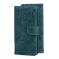 thumbnail image 1 of for Samsung Galaxy S24 Ultra Wallet Case, Flip Case PU Leather Embossed Folio Magnetic Kickstand Case Cover with Card Slots for Samsung Galaxy S24 Ultra, Green, 1 of 5