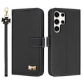 thumbnail image 1 of for Samsung Galaxy S24 Ultra Wallet Case, Magnetic Closure & Adjustable Kickstand & Card Slots & Shoulder Strap & Wrist Strap Full Body Protection Rugged Phone Case for Galaxy S24 Ultra, Black, 1 of 10