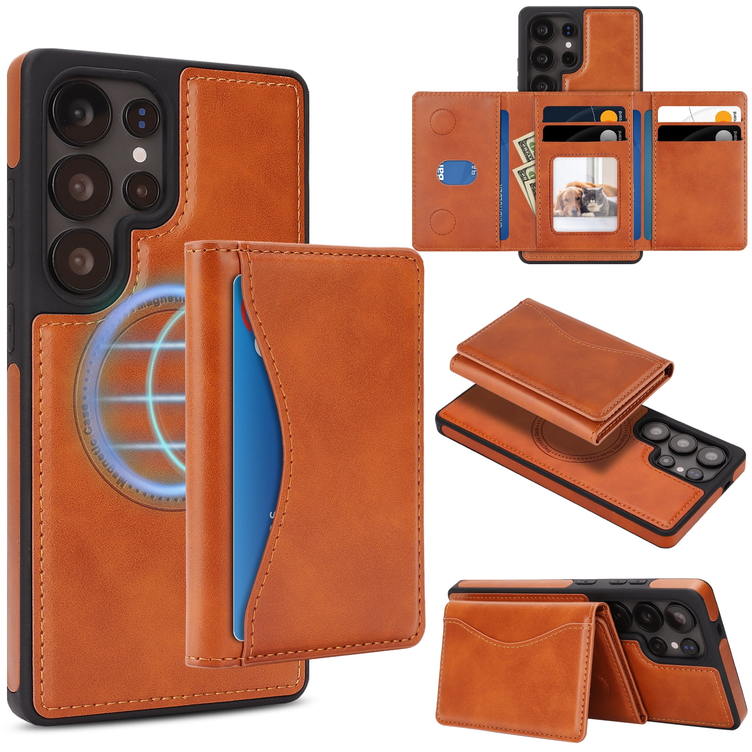 Samsung Galaxy Custom Cell Phone Wallet Case Custom Leather