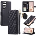 thumbnail image 1 of for Samsung Galaxy S24 Ultra Wallet Case, Premium PU Leather Magnetic Flip Folio Case with Wrist Strap Credit Card Holder for Women Men Crossbody Strap Case Cover for Samsung Galaxy S24 Ultra, Black, 1 of 6