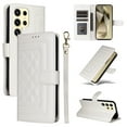 thumbnail image 1 of for Samsung Galaxy S24 Ultra Wallet Flip Case, Classic PU Leather Card Slots with Lanyard Magnetic Closure Kickstand Drop Protective Soft TPU Inner Case Cover for Samsung Galaxy S24 Ultra, White, 1 of 6