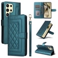 thumbnail image 1 of for Samsung Galaxy S24 Ultra Wallet Flip Case, Classic PU Leather Card Slots with Lanyard Magnetic Closure Kickstand Drop Protective Soft TPU Inner Case Cover for Samsung Galaxy S24 Ultra, Darkgreen, 1 of 6
