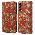 thumbnail image 1 of for Samsung Galaxy S24 Wallet Case with Lanyard for Women Girls, Flower Pattern Design PU Leather Flip Cover with Card Slots Kickstand Full Body Protective Case for Galaxy S24, Red, 1 of 7