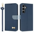 thumbnail image 1 of for Samsung Galaxy S24 Wallet Case, Magnetic Closure & Adjustable Kickstand & Card Slots & Shoulder Strap & Wrist Strap Full Body Protection Rugged Phone Case for Galaxy S24, Darkblue, 1 of 10