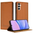 thumbnail image 1 of for Samsung Galaxy S24 Wallet Case with RFID Blocking Credit Card Slots, Luxury PU Leather Purse Cover with Flip Kickstand Shockproof Protective Phone Case for Samsung Galaxy S24 Case, Brown, 1 of 7