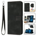 thumbnail image 1 of for Samsung Galaxy S24 Wallet Case with Wrist Strap, PU Leather Purse Shockproof Full Protective Phone Cover with Card Slots Magnetic Clasp Flip Stand Case for Galaxy S24, Black, 1 of 9