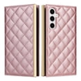 thumbnail image 1 of For Samsung Galaxy S24+ Wallet Phone Case,PU Leather Folio Flip Kickstand,With Wrist Strap&Shoulder Strap,Card Slots,Shockproof Rugged Anti-fall Crossbody Phone Case Cover,Rosegold, 1 of 9