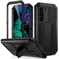 thumbnail image 1 of for Samsung Galaxy S24 case, with Stand Built-in Screen Protector Sturdy Military Armor Durable Full Body Heavy Duty Shockproof Metal Silicone PC case for Samsung Galaxy S24, Black, 1 of 7