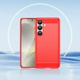 thumbnail image 1 of Samsung Galaxy S25 Case [2025 Model] - Carbon Fiber Texture Slim Protective Cover | Military Drop Tested | Shockproof TPU | Anti-Slip Matte Finish | Wireless Charging Compatible (Black/Blue/Red), 1 of 6