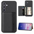 thumbnail image 1 of for Samsung Galaxy S25+ Case with Card Holder for Woman Man,PU Leather Back Folio Wallet Case,RFID Blocking Kickstand Shockproof Magnetic Protective Cover for Samsung Galaxy S25+,Black, 1 of 8