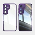 thumbnail image 1 of for Samsung Galaxy S25 Case Clear Slim, [Built in Lens Protector] [Non Yellowing] TPU Bumper Transparent Back Hard Shell Shockproof Thin for Men Women for Samsung Galaxy S25, Darkpurple, 1 of 5