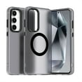 thumbnail image 1 of for Samsung Galaxy S25 Case Compatible with Magsafe, Samsung Galaxy S25 Phone Case, Translucent Matte Back Slim Magnetic Case Military-Grade Protection Shockproof for S25 - Black, 1 of 6