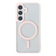 thumbnail image 1 of for Samsung Galaxy S25 Case Magnetic [Support Magsafe Charger] Wireless Anti-Scratch Shockproof Clear Four Corner Cushion Durable Anti-Dropping Cover for Samsung Galaxy S25, Pink, 1 of 7