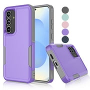 For Samsung Galaxy S25 Case, Shockproof Heavy Duty Rugged Phone Case for Samsung Galaxy S25, Tekcoo Military Grade Protection Dual Layer Sturdy Durable Cover Cu