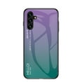 thumbnail image 1 of for Samsung Galaxy S25 Case,Tempered Glass Gradient Color Pattern + TPU Frame Hybrid Slim case for Samsung Galaxy S25, Case Anti-Scratch Anti-Drop Anti-fingerprint, Purple, 1 of 10