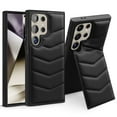 thumbnail image 1 of For Samsung Galaxy S25 Case Wallet with Credit Card Holder, RFID Blocking Card Slot,Premium PU Leather Magnetic Clasp Kickstand Heavy Duty Shockproof Rugged Protective Cover Case,Black, 1 of 9