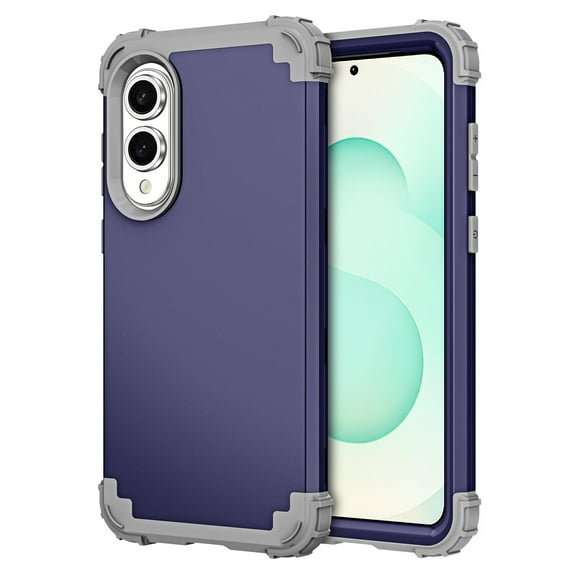 for Samsung Galaxy S25 Edge Rugged Case, Dual Layer Heavy Duty Tough Shockproof Drop Protection Corner Protection Hybrid Protective Phone Case Cover for Samsung S25 Edge, Darkblue