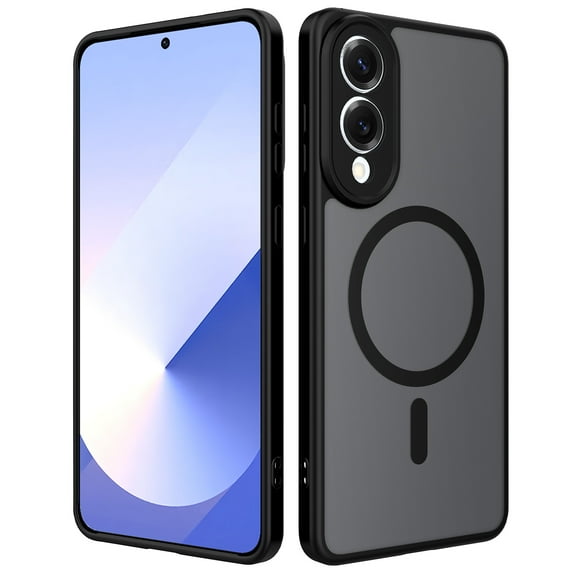 for Samsung Galaxy S25 Edge Case, Compatible with Mag-Safe, Support Magnetic Car Mount, Shockproof Military-Grade Protection, Magnetic Phone Case for Samsung Galaxy S25 Edge, Black