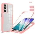 thumbnail image 1 of For Samsung Galaxy S25 Edge Case Compatible with MagSafe, Built-in Screen Protector [Support Fingerprint ID & Wireless Charger] Full-Body Slim Style Clear Soft Magnetic Phone Case,Pink, 1 of 7