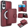 thumbnail image 1 of for Samsung Galaxy S25 Edge Case, Compatible with MagSafe, Detachable Magnetic Wallet Case with PU Leather Kickstand Card Slots Shockproof Protection 2 In 1 Function Case for Galaxy S25 Edge, Winered, 1 of 6