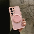 thumbnail image 1 of for Samsung Galaxy S25 Edge Case, Compatible with Magsafe with 360° Rotatable Magnetic Stand Ring Holder, Translucent Matte Back TPU Bumper Magnetic Phone Cover for Samsung Galaxy S25 Edge, Pink, 1 of 9