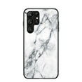 thumbnail image 1 of for Samsung Galaxy S25 Edge Case, Hybrid Tempered Glass Protective Marble Pattern Glossy Design Slim Rugged Shockproof Women Girls Men Protective Anti-Scratch Wireless Charging Cover,White, 1 of 11