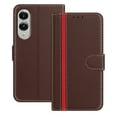 thumbnail image 1 of for Samsung Galaxy S25 Edge Case Wallet with Card Holder, Business PU Leather Kickstand Magnetic Closure Shockproof Folio Book Style Protective Purse Cover Case for Samsung Galaxy S25 Edge, Brown, 1 of 9