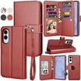 thumbnail image 1 of For Samsung Galaxy S25 Edge Case Wallet with Card Holder, Lanyard and Kickstand for Women Men, Ebizware Magnetic Detachable PU Leather Wallet Phone Case Cover for Samsung Galaxy S25 Edge - Wine Red, 1 of 8