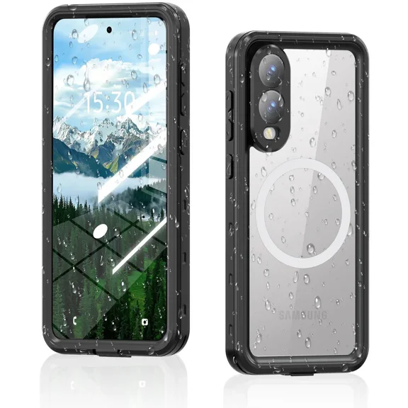 for Samsung Galaxy S25 Edge Case Waterproof [Fit for MagSafe] 360° Full Body Rugged Shockproof Case for S25 Edge 6.7" [IP68 Underwater][Built-in Screen Protector & Lens Protector]