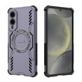 thumbnail image 1 of For Samsung Galaxy S25 Edge Magnetic Phone Case,Military-Grade Drop Protection,Compatible with Mag-Safe,Heavy Duty Tough Rugged Shockproof Dropproof Grip Armored Slim Phone Case Cover,Purple, 1 of 10
