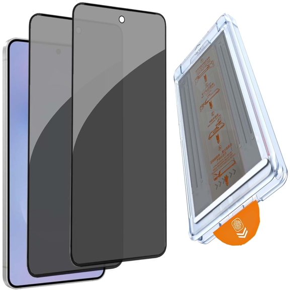 for Samsung Galaxy S25 Edge Privacy Screen Protector, 28Anti Spy Tempered Glass with [Auto-Align Dust Removal Kit], Fingerprint Unlocking Support, Bubble