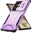 thumbnail image 1 of for Samsung Galaxy S25 Edge Rugged Case, Heavy Duty Hard PC Protective Shockproof Cover with Lens Sliding Camera Cover Drop Resistant Protective Phone Case for Samsung Galaxy S25 Edge, Purple, 1 of 7