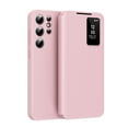 thumbnail image 1 of for Samsung Galaxy S25 Edge Smart  Wallet Phone Case, Protective Cover with Smart Small Screen View, Finger Tap Control, Slim Design, Card Holder Pocket, PU Leather Flip Cover, Pink, 1 of 7