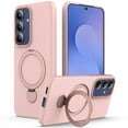 thumbnail image 1 of For Samsung Galaxy S25 FE 5G Case (Compatible With MagSafe)  With Invisible Magnetic O-Ring Stand Military-Grade Shockproof Phone Case,Pink,For Galaxy S25 FE 5G, 1 of 7