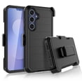 thumbnail image 1 of For Samsung Galaxy S25 FE Case with Built-in Screen Protector and Belt-Clip Holster, Tekcoo Military Grade Shockproof Rugged Full Protective Phone Case Kickstand Cover for Galaxy S25 FE -Black, 1 of 9