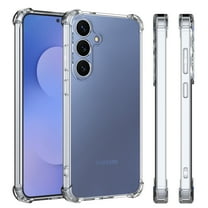 For Samsung Galaxy S25 FE Case, Ebizware Non-Yellowing Shockproof Slim Clear Cell Phone Case Full Body Protective Soft TPU Cover for Samsung Galaxy S25 FE 6.7" - Crystal Clear