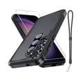 thumbnail image 1 of for Samsung Galaxy S25 FE Case with Screen Protector+Camera Lens Cover,Military Grade Heavy Duty Shockproof Phone Cover with Wrist Lanyard Strap for Samsung S25fe,Black Matte, 1 of 1