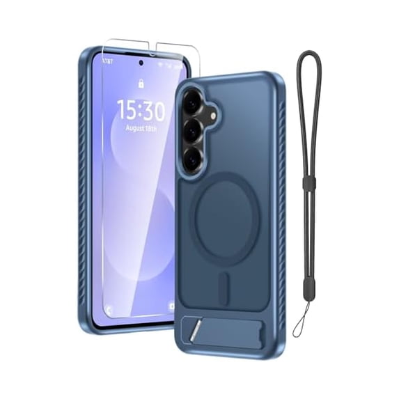 for Samsung Galaxy S25 FE Case with Screen Protector+Lanyard Wrist ...