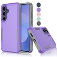 thumbnail image 1 of For Samsung Galaxy S25 FE Case, Shockproof Heavy Duty Rugged Phone Case for Samsung Galaxy S25 FE, Tekcoo Military Grade Protection Dual Layer Sturdy Durable Cover Cute Bumper - Purple, 1 of 8