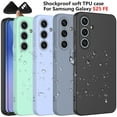 thumbnail image 1 of For Samsung Galaxy S25 FE Case Silicone Cover, Tekcoo Shockproof Rugged Soft Gel Rubber Ultra Slim Protective Cover Anti-Scratch Microfiber Lining Cute Phone Case for Galaxy S25 FE - Black, 1 of 9