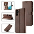 thumbnail image 1 of for Samsung Galaxy S25 Flip Wallet Case, Classic Card Slots Kickstand Strong Magnetic Premium PU Leather Drop Protective Shockproof Phone Case for Samsung Galaxy S25, Brown, 1 of 8