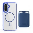 thumbnail image 1 of For Samsung Galaxy S25 Magnetic 2-in-1 Phone Case,with Magnetic Detachable Card Holder,Credit Card Slot,Compatible with Mag-Safe,Transparent Back,Shockproof Rugged Wallet Phone Case,Darkblue, 1 of 8