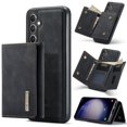 thumbnail image 1 of for Samsung Galaxy S25 PU Leather Wallet Case, Classic Detachable Magnetic Back Card Pockets Shockproof Protective Business Kickstand Phone Case Cover for Samsung Galaxy S25, Black, 1 of 10