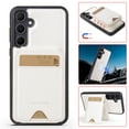 thumbnail image 1 of For Samsung Galaxy S25 Plus Case with 2 in 1 Detachable Magnetic Wallet RFlD Blocking Card Slots Pocket, Compatible MagSafe, Back Flip Kickstand Premium PU Leather Wireless Charging Phone Case,White, 1 of 9