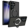 thumbnail image 1 of For Samsung Galaxy S25+ Plus Case, Compatible with Magsafe 360 Rotating Kickstand Shockproof Bumper Matte Design Back Cover Case for Samsung Galaxy S25+, Black, 1 of 6