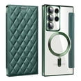 thumbnail image 1 of for Samsung Galaxy S25 Plus Case Compatible with Magsafe, Slim Fit Flip Protective PU Leather Wallet Case with RFID Blocking Card Slot Build-in Len Protector for Samsung Galaxy S25 Plus, Darkgreen, 1 of 9