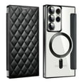 thumbnail image 1 of for Samsung Galaxy S25 Plus Case Compatible with Magsafe, Slim Fit Flip Protective PU Leather Wallet Case with RFID Blocking Card Slot Build-in Len Protector for Samsung Galaxy S25 Plus, Black, 1 of 9