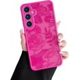 thumbnail image 1 of for Samsung Galaxy S25 Plus Case, Floral Rose Cute Phone Case for Women Girls Aesthetic Pattern Print Slim TPU Bumper Shockproof Protective Cover for S25 Plus, Hot Pink, 1 of 17