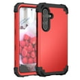 thumbnail image 1 of for Samsung Galaxy S25 Plus Case, Heavy Duty Military Grade Drop Protection Hybrid Cover, Rugged Shockproof Dustproof Triple-Layers Tough Phone Case for Samsung Galaxy S25 Plus, Red, 1 of 7